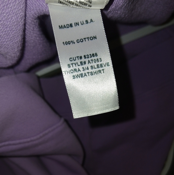 AGOLDE THORA SWEATSHIRT IN LUNAR PURPLE size Large - Picture 8 of 11
